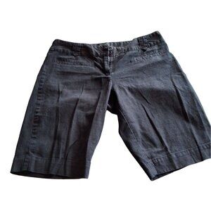 The Limited Drew Fit Black Bermuda Shorts Size 8 Women’s Work Casual Goth
